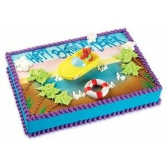 Bakery Crafts Elmo Boating Cake Topper Figure ICX-426 Sesame Street - Picture 1 of 4
